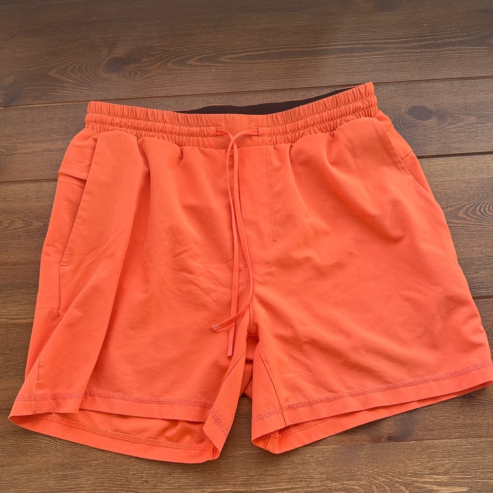 lululemon athletica Men's Bright Orange Swim Trunks